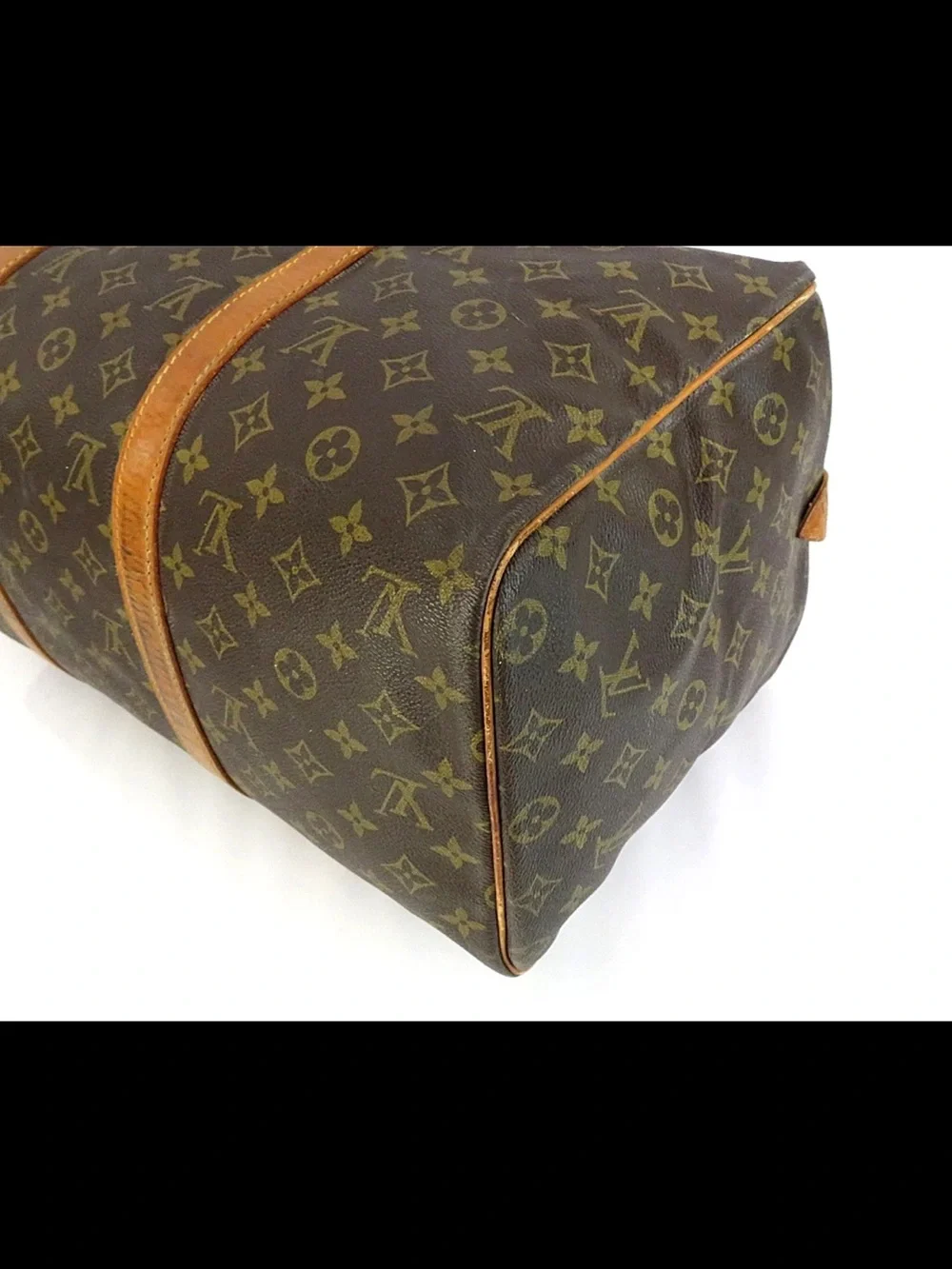 Louis Vuitton Brown & Tan Monogram Duffel Bag